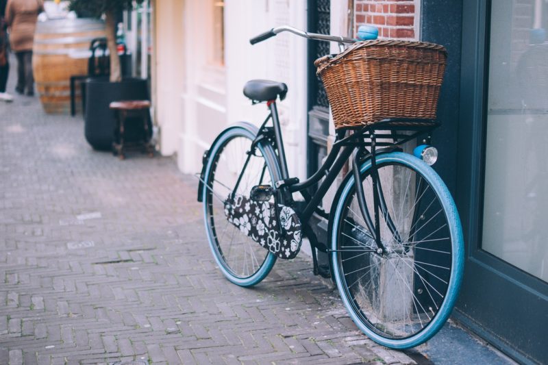 街に置いてある自転車